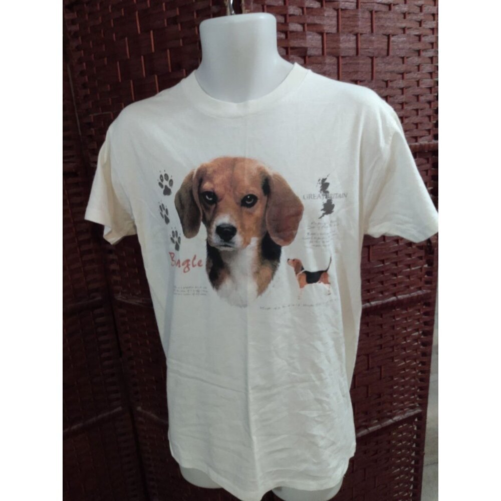Vintage 90s Beagle T shirt Single Stitch Dog Adult medium